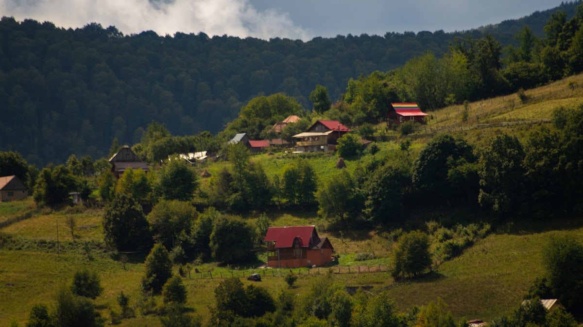Mountain village in Apuseni